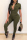 Army Green Fashion Casual Solid Buttons Turndown Collar Skinny Jumpsuits