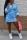 Light Blue Fashion Sexy Regular Sleeve Long Sleeve Turndown Collar Shirt Dress Mini Solid Dresses