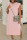Pink Casual Solid Split Joint O Neck Straight Dresses