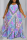 Purple Casual Print Patchwork Spaghetti Strap Straight Plus Size Dresses
