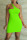 Fluorescent Green Sexy Solid Patchwork Asymmetrical Collar Pencil Skirt Dresses