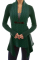 Green Trendy Patchwork Cardigan Sweaters