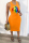 Orange Sexy Fashion Lips Print Sleeveless Dress