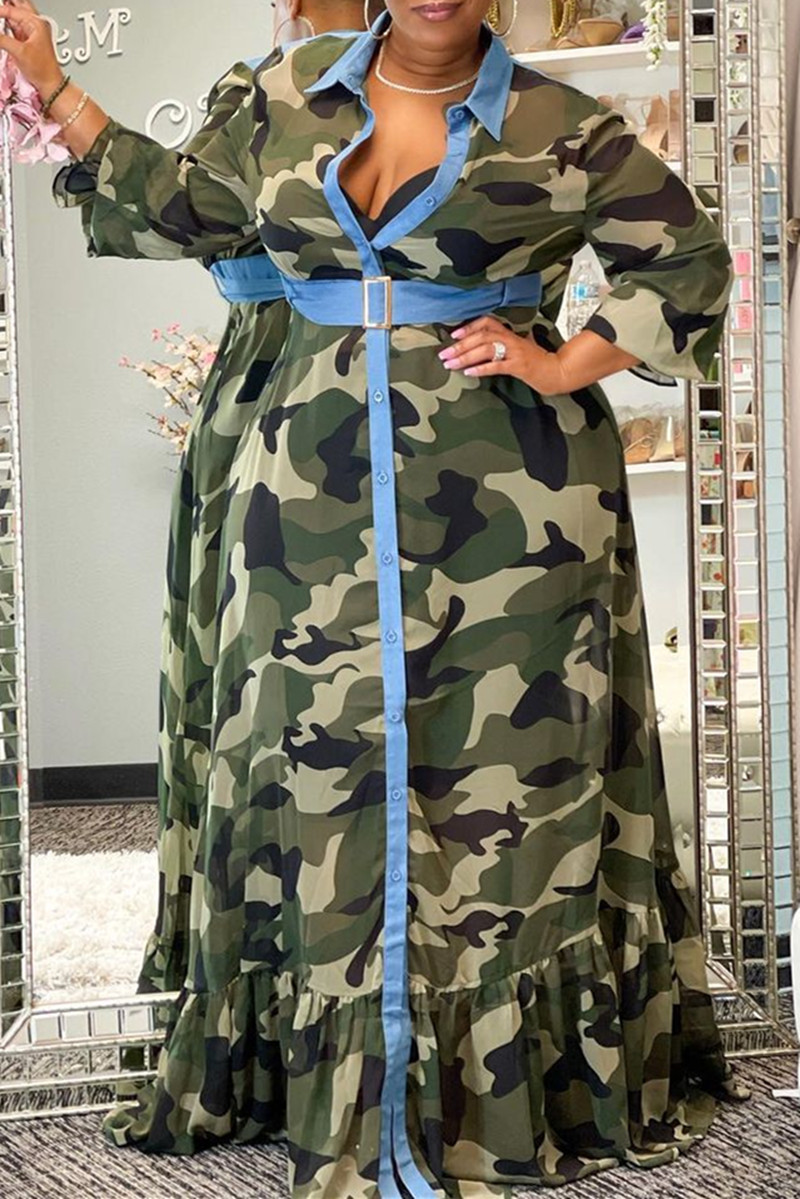 camouflage jeggings plus size