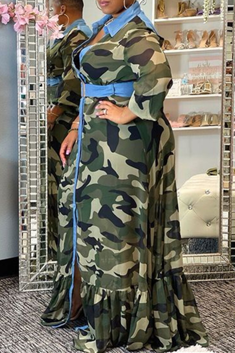 camouflage jeggings plus size