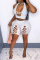 Pink Fashion Sexy Solid Hollowed Out Backless Halter Skinny Two-piece Set