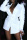 White Fashion Casual Patchwork Solid Asymmetrical Turndown Collar Outerwear