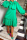Green Casual Solid Bandage Half A Turtleneck Cake Skirt Dresses