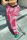 Rose Red Street Print Patchwork Straight Mid Waist Straight Full Print Bottoms