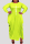 Fluorescent Yellow Fashion Casual Plus Size Print Asymmetrical O Neck Long Sleeve Dresses