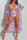 Pink Purple Fashion Sexy Print Cardigan Swimwears