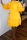 Orange Casual Solid Bandage Half A Turtleneck Cake Skirt Dresses