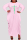 Pink Fashion Casual Plus Size Print Asymmetrical O Neck Long Sleeve Dresses