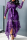 Purple Sexy Solid Lace O Neck Irregular Dress Dresses