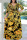 Yellow Casual Print Bandage Patchwork V Neck Long Sleeve Plus Size Dresses