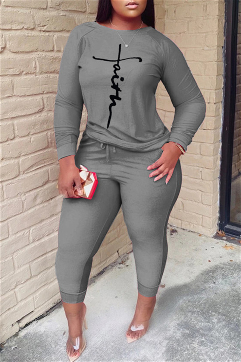 plus size grey dress pants