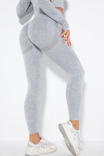 Light Gray Street Sportswear Solid Patchwork