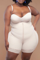 Apricot Fashion Sexy Solid Patchwork Bustiers