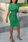 Yellow Fashion Sexy Short Sleeve Dress