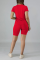 Black knit Sexy Solid Two Piece Suits Patchwork Straight Short Sleeve