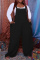 Black Fashion Casual Solid Basic O Neck Plus Size Two Pieces