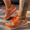 Yellow Fashion Casual Bandage Split Joint Sport Shoes