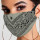 Grey Fashion Casual Print Split Joint Mask