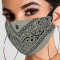 Red Fashion Casual Print Split Joint Mask