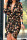 Multicolor Fashion Street Print Split Joint V Neck Irregular Dresses
