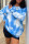 Blue Fashion Casual Tie Dye Printing O Neck Tops