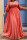 Red Fashion Sexy Solid Slit V Neck Long Sleeve Plus Size Dresses