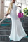 White Fashion Sexy Patchwork Backless O Neck Evening Dress