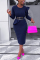 TibetanBlue Sexy Fashion Dress (Belt included)