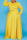Yellow Fashion Casual Solid Patchwork O Neck Plus Size Two Pieces