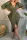 Army Green Casual Solid Patchwork V Neck Irregular Dress Dresses