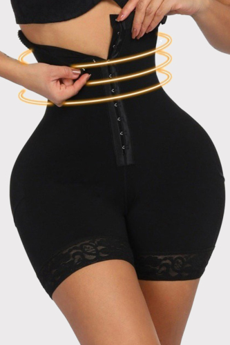 Black Fashion Sexy Patchwork Solid Bustiers
