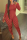 Red Sexy Solid Split Joint Half A Turtleneck Skinny Jumpsuits