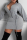 Grey Fashion Casual Solid Bandage Hooded Collar Long Sleeve Plus Size Dresses