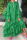 Green Fashion Casual Print Split Joint O Neck Long Sleeve Dresses