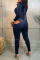 Brown Sexy Casual Solid Hollowed Out O Neck Skinny Jumpsuits