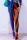 Orange Sexy Geometric Print Split Joint Skinny High Waist Pencil Positioning Print Bottoms