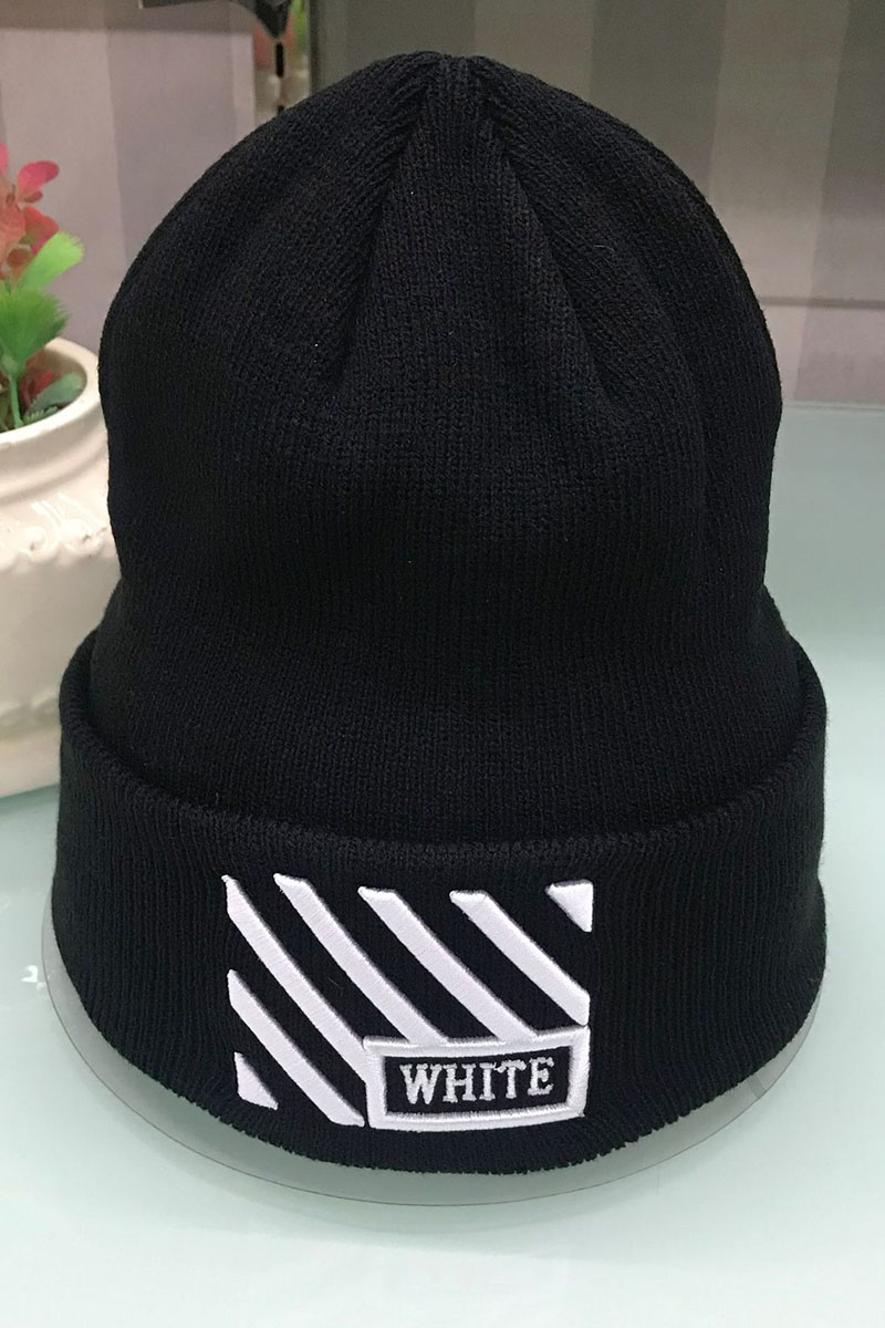 

Black And White Fashion Casual Embroidery Letter Hat