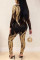 Silver Fashion Long Sleeve Perspective Sequins Jumpsuit