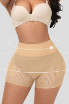Apricot Fashion Casual Patchwork Solid See-through Bustiers