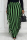 Black Green Fashion Casual Striped Print Tassel Split Joint Regular High Waist Skirt