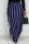 Black Purple Fashion Casual Striped Print Tassel Split Joint Regular High Waist Skirt
