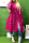 Rose Red Fashion Casual Patchwork Solid Zipper Outerwear