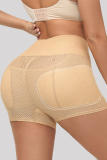 Apricot Fashion Casual Patchwork Solid See-through Bustiers