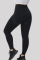 Black Casual Sportswear Solid Skinny High Waist Trousers