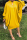 Yellow Casual Solid Hollowed Out O Neck Straight Dresses